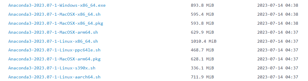 Anaconda下载